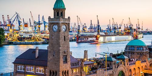 Hamburg, Hafen, Landungsbrücken