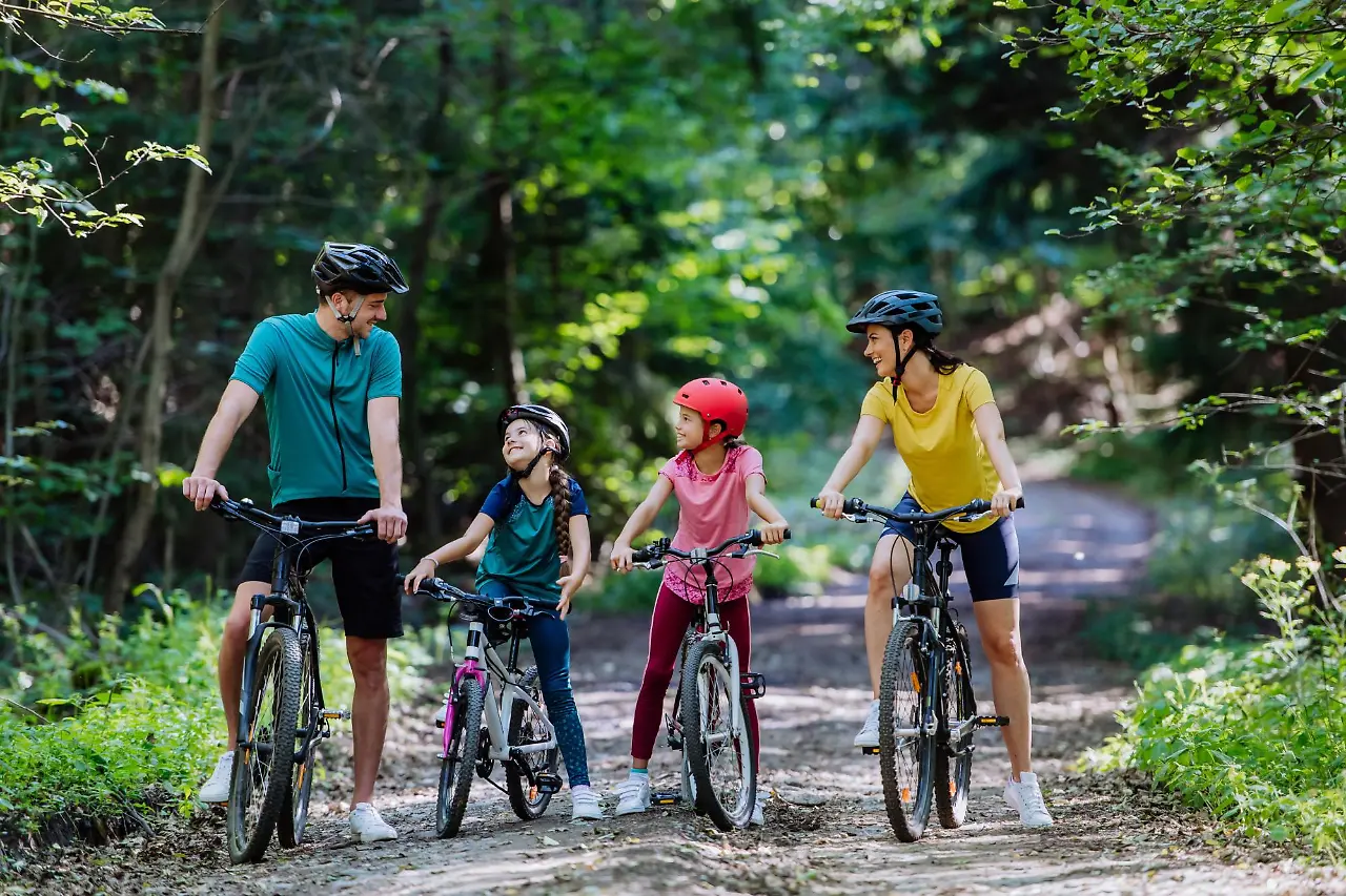 Radfahren, Familie Radfahren, Fahrrad